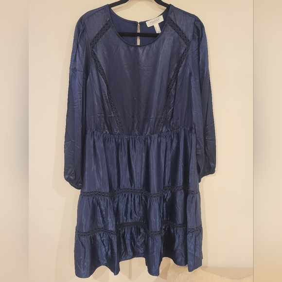 NWT Addtionelle Navy Silky Dress - Picture 1 of 4